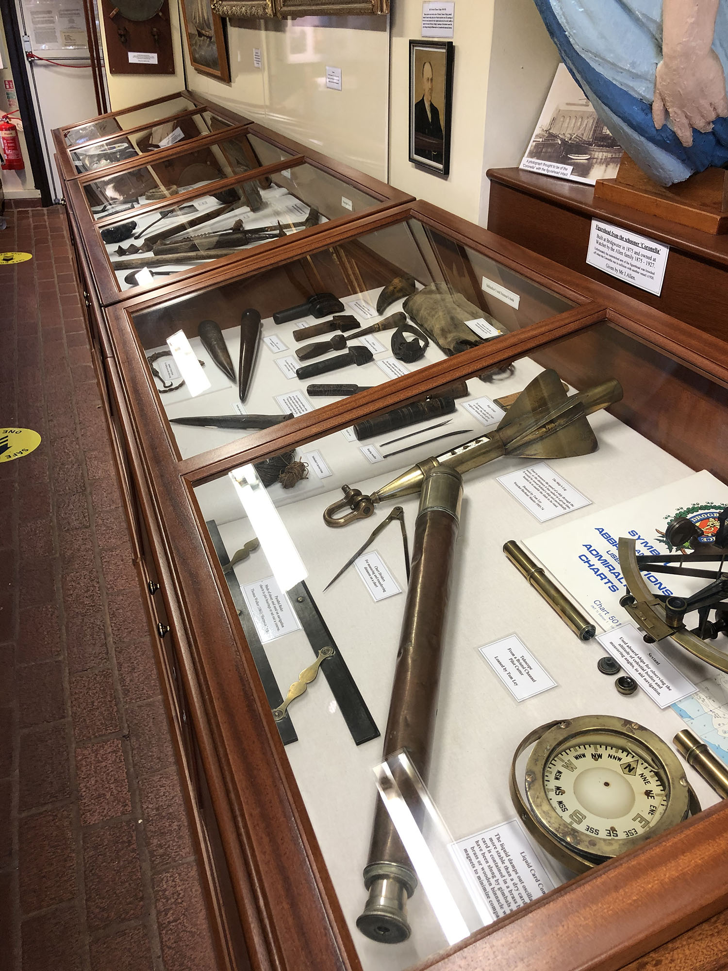 A display inside the museum
