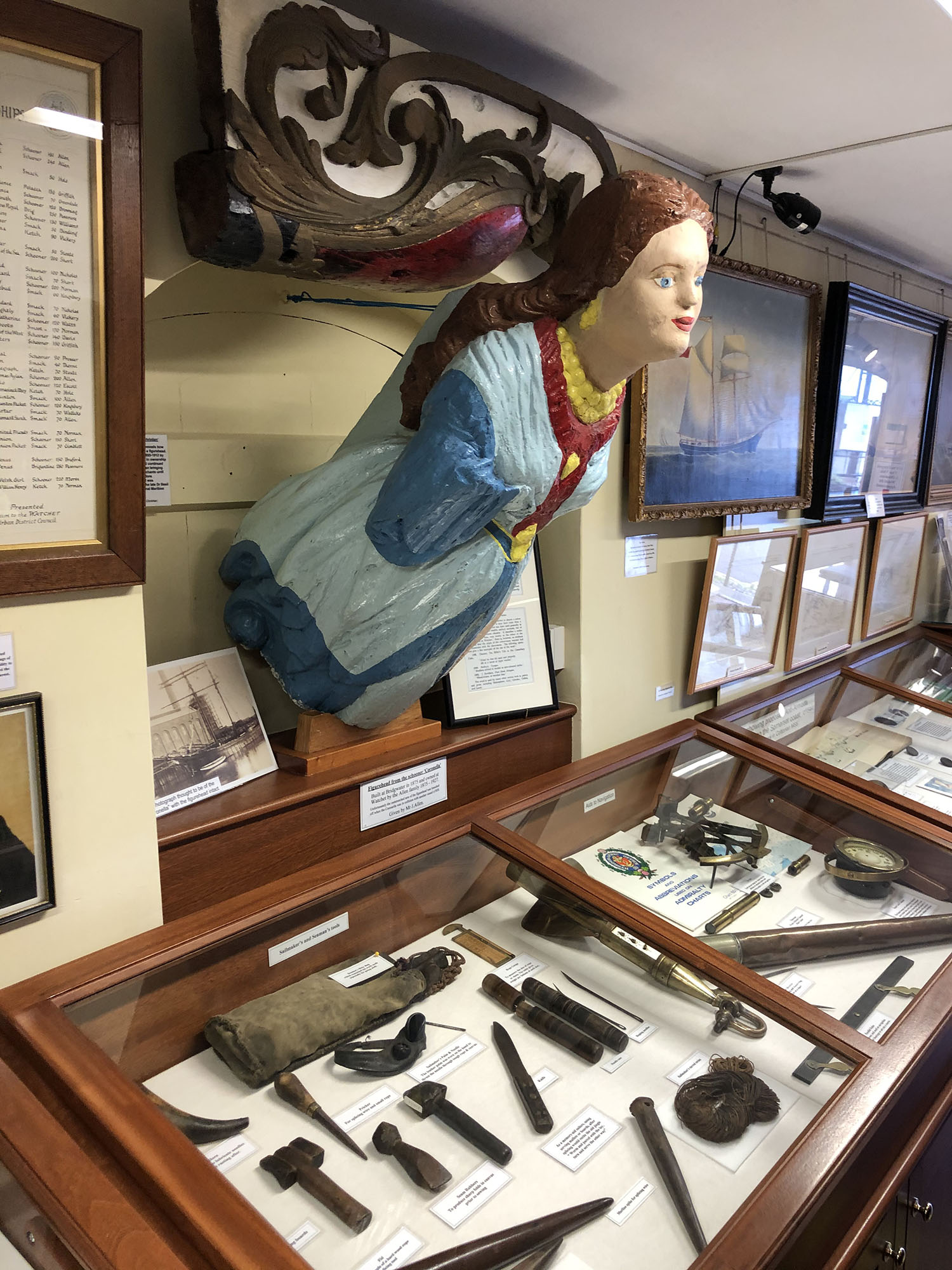 A display inside the museum